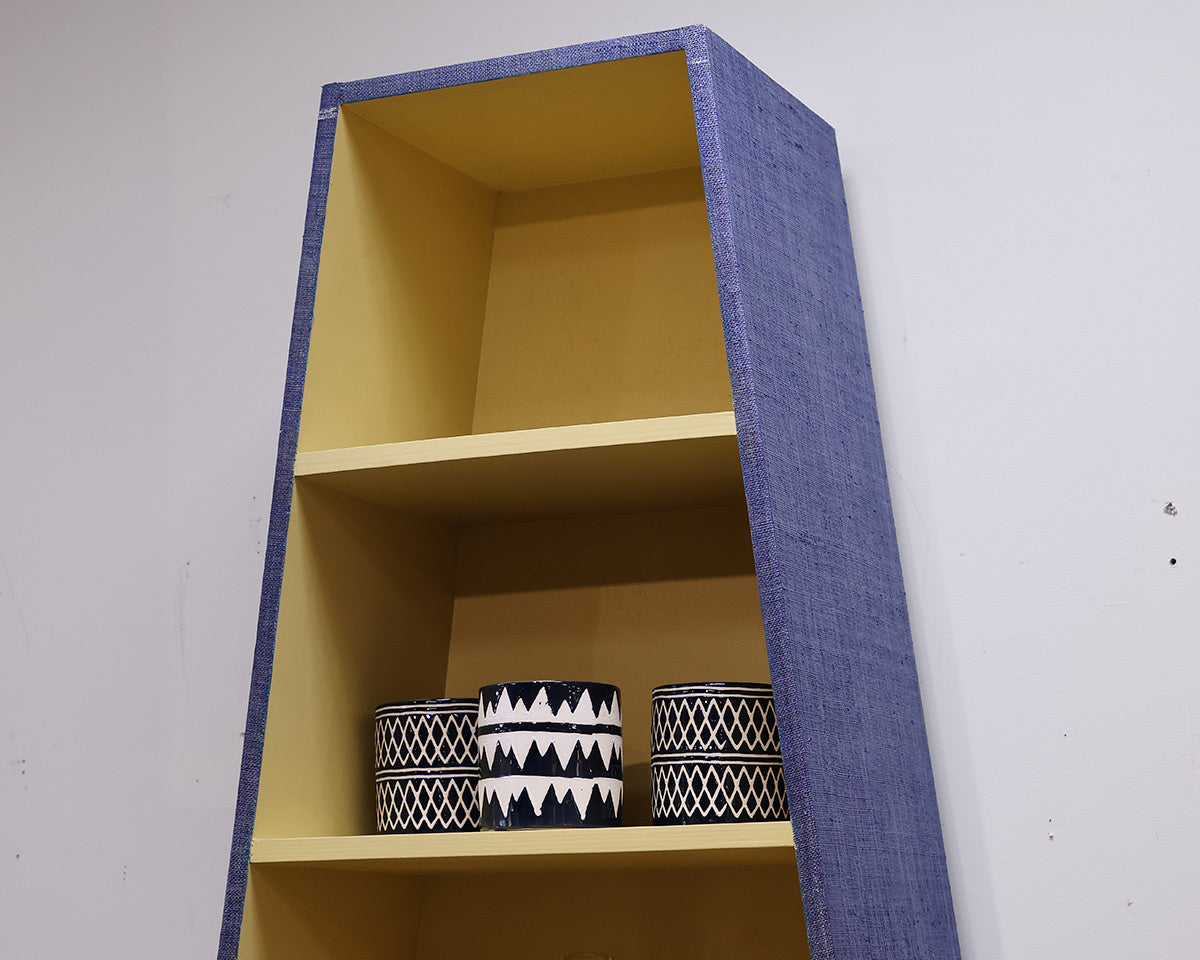 Linen Wrapped Bookcase