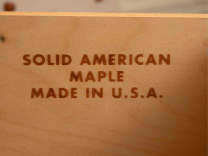 Solid American Maple 7 Drawer Dresser in Distressed Gray Finish