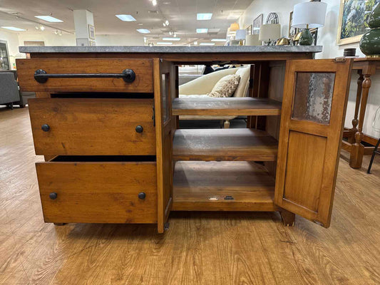 Distressed Pine Kitchen Island