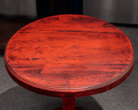 Organica Red Round Accent Table