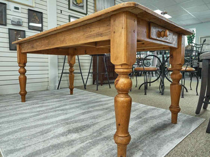 Waxed Pine Farm Dining Table