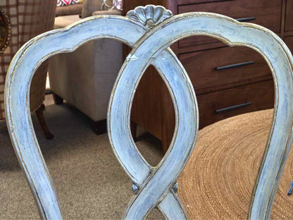 Pair of Rustic Cream Side Chairs