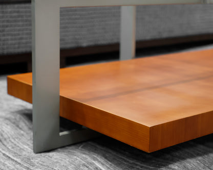 Glass Top Contemporary Cocktail Table