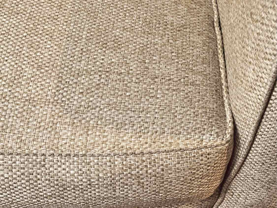 Fairfield Chair Company Taupe Weave Upholstererd Swivel Chair & Ottoman