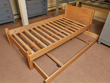 Natural Ash Low Profile Twin Bed Includes Roll Away Twin Bed