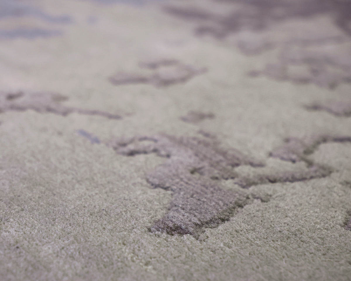 Serge LeSage Crazed Blue-toned Wave Rug