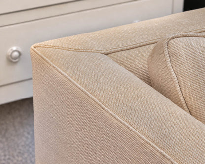 Duralee Tufted Three Piece Sectional in Golden Wheat Upholstery