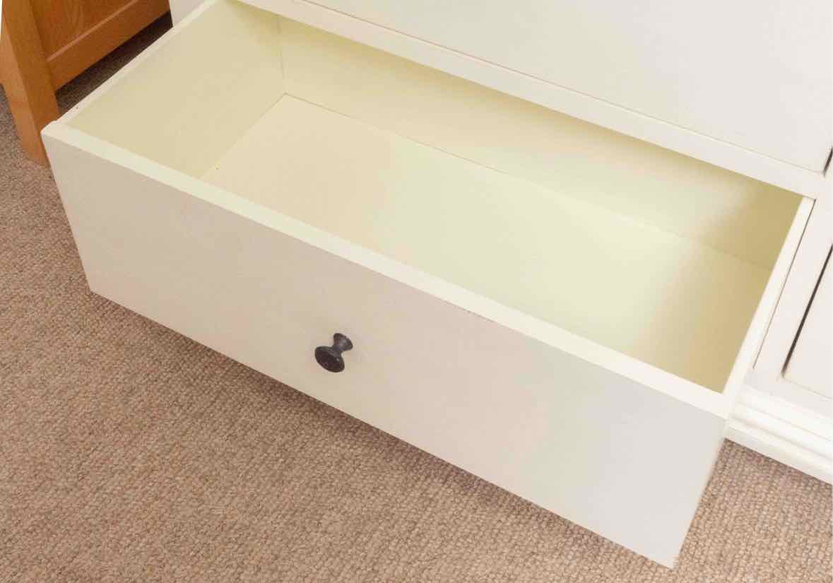 Restoration Hardware Cream Finish 7 Drawer Dresser