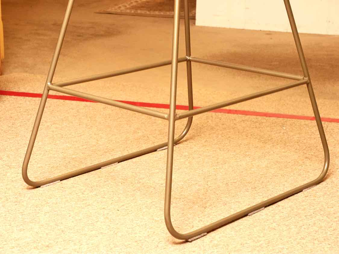 Pair Of Bronzed Metal Wire Counter Stools