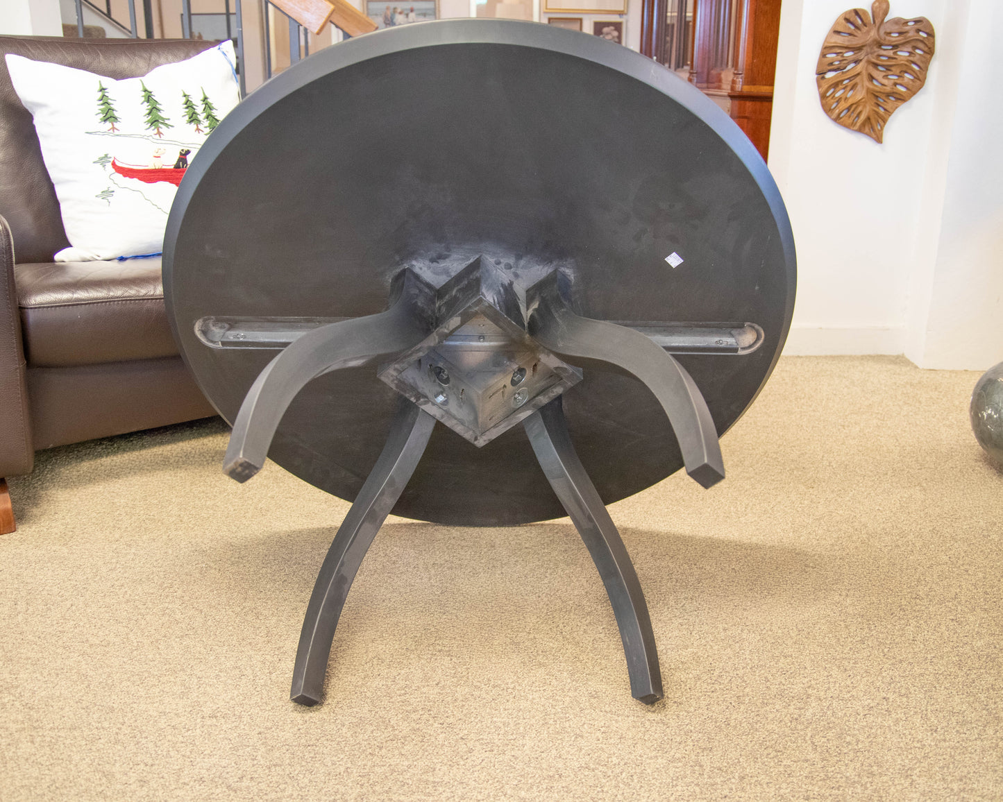 Gat Creek Leda 36" Cocktail Table in Hand Glazed River Rock Finish