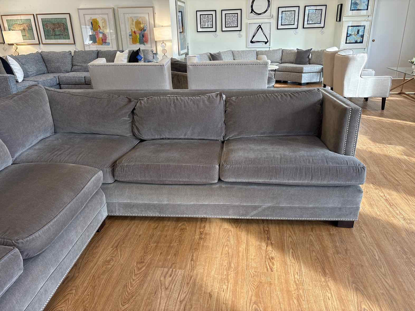 Mitchell Gold + Bob Williams 2-Piece Grey Sectional