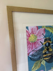 'Bee On Wall' Framed Print