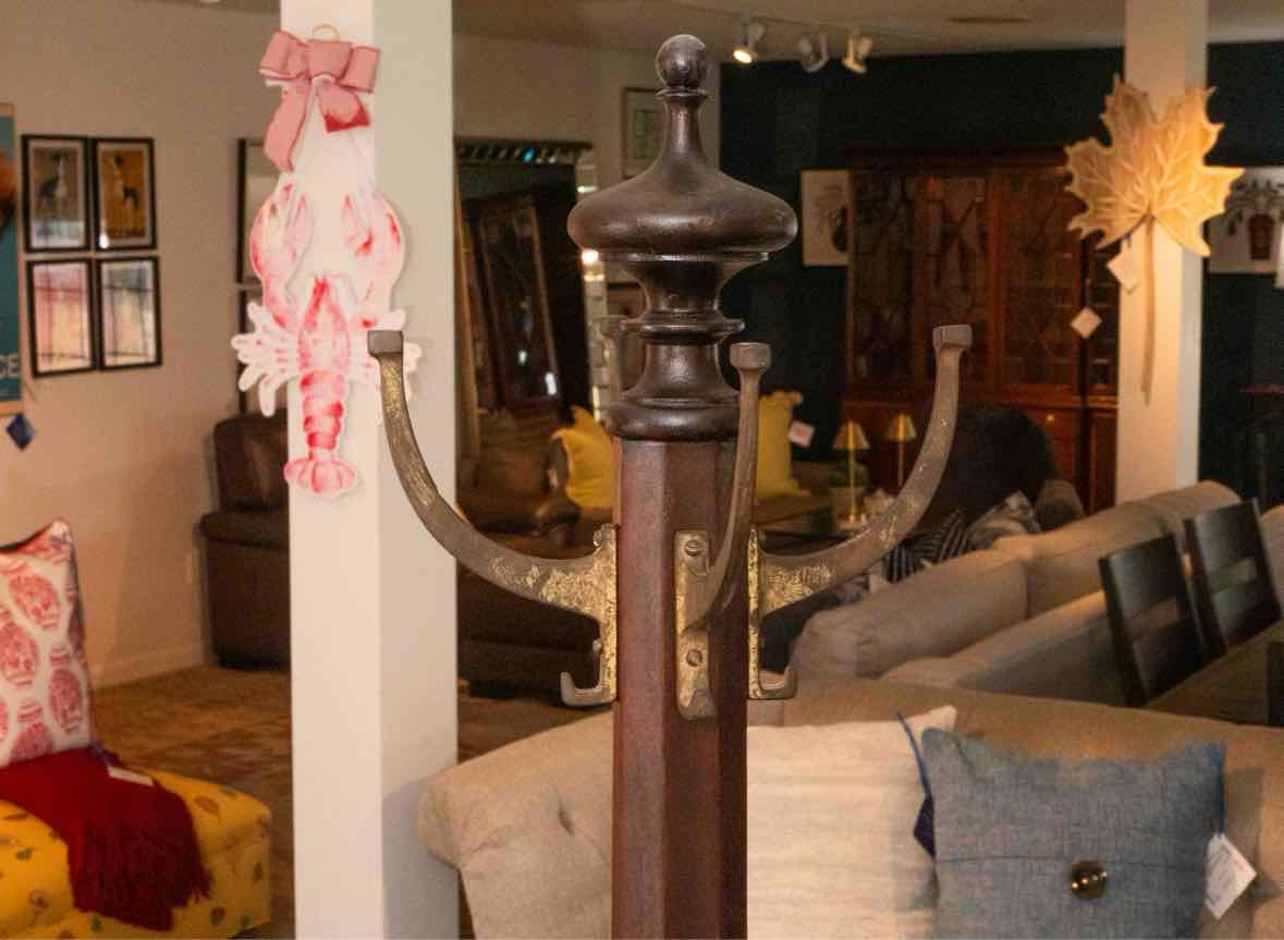 Solid Mahogany Coat Rack\Hall Tree Circa 1920's