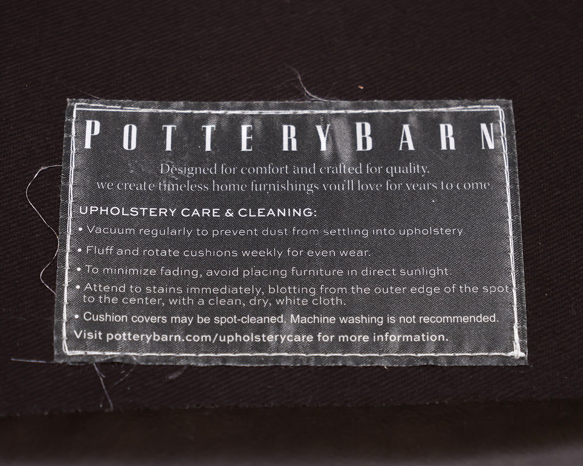 Pottery Barn Track Arm Leather Sofa