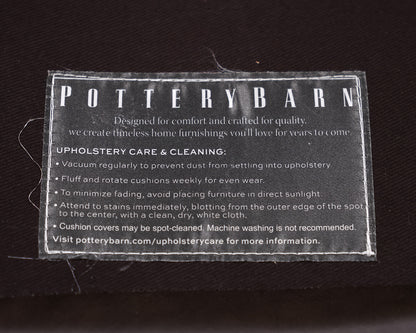 Pottery Barn Track Arm Leather Sofa