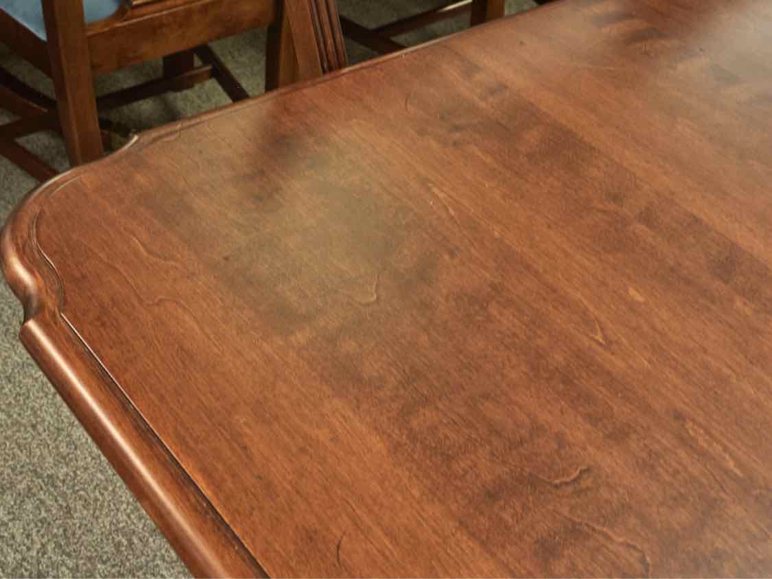 Nichols & Stone Cherry Dining Table & Set of 8 Chairs