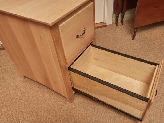 Natural Maple 2 Drawer File Cabinet