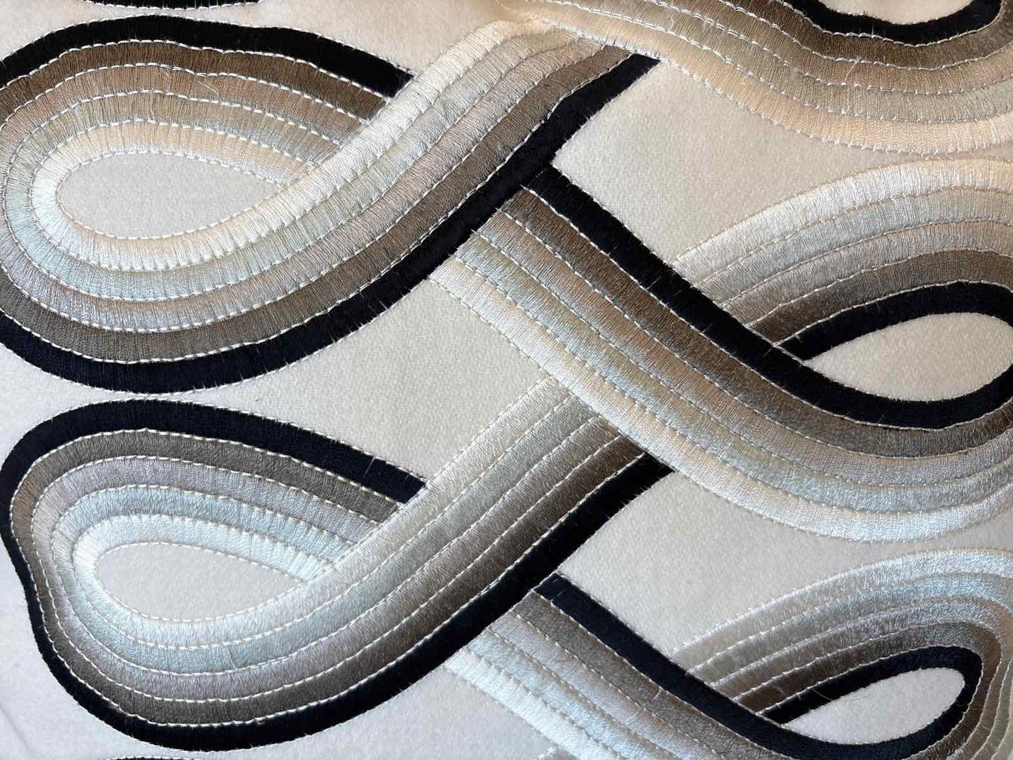 Swirl Pattern Accent Pillow