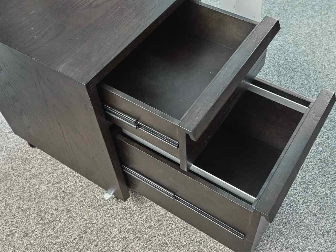Dark Stain1 Drawer  File Cabinet