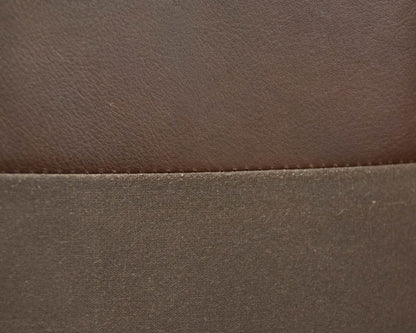 Pair Of  Baker " Coach Legacy" Glove Tanned Mahogany Leather Chairs & Ottoman