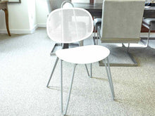 Set of 6 Crate & Barrel  ' Paola Navone' White Metal Dining Chairs