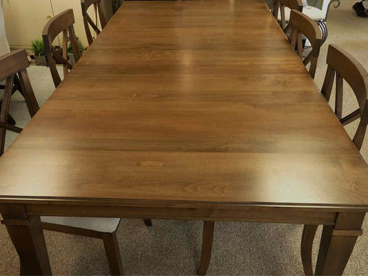 Gat Creek Marseille Maple Dining Table & Set of 8 La Croix Chairs