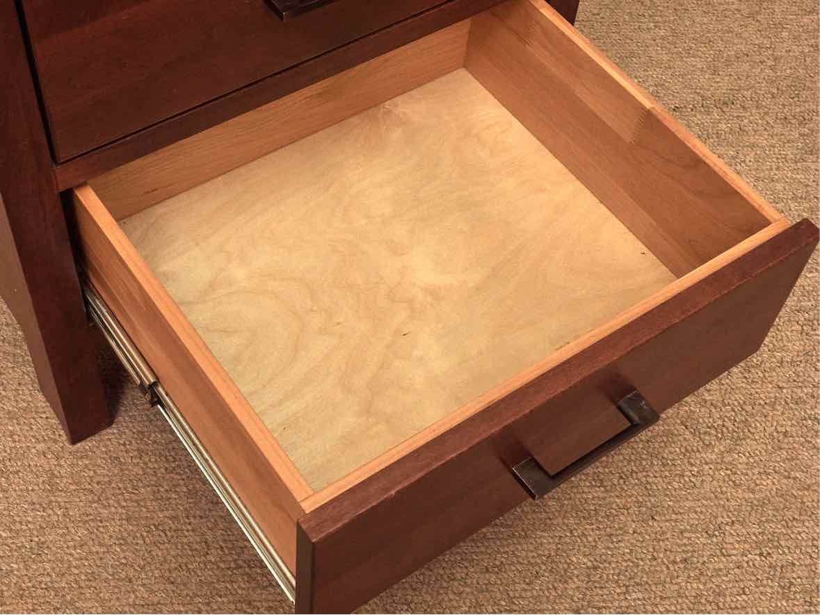 Archbold Furniture Birch 2 Drawer Nightstand in Cherry Finish