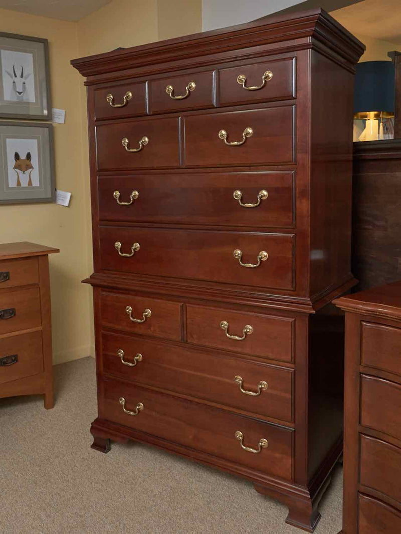 Pennsylvania House 4 Over 3 Cherry Chest With Brass Handles