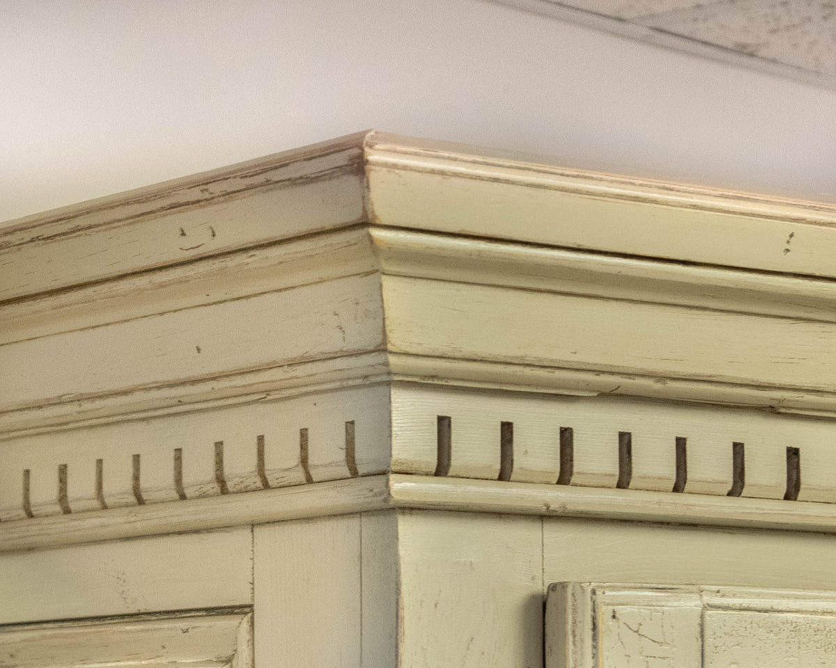 Antique Painted Armoire in Cafe Latte