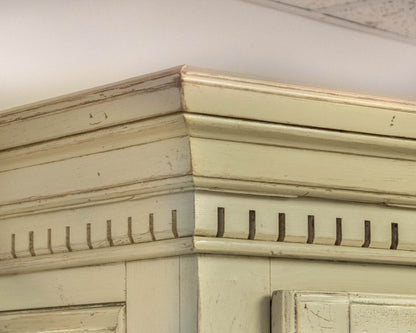 Antique Painted Armoire in Cafe Latte