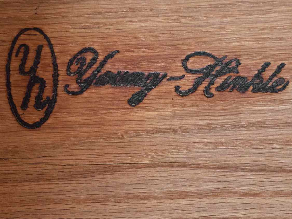 Young Hinkle Maple 5 Drawer Chest on Chest with Chippendale Handles