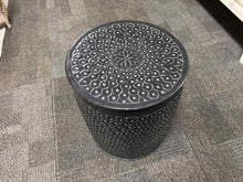 Metal Drum Side Table