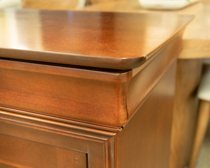 Louis Philippe 3-Door Server in Dark Cherry Finish