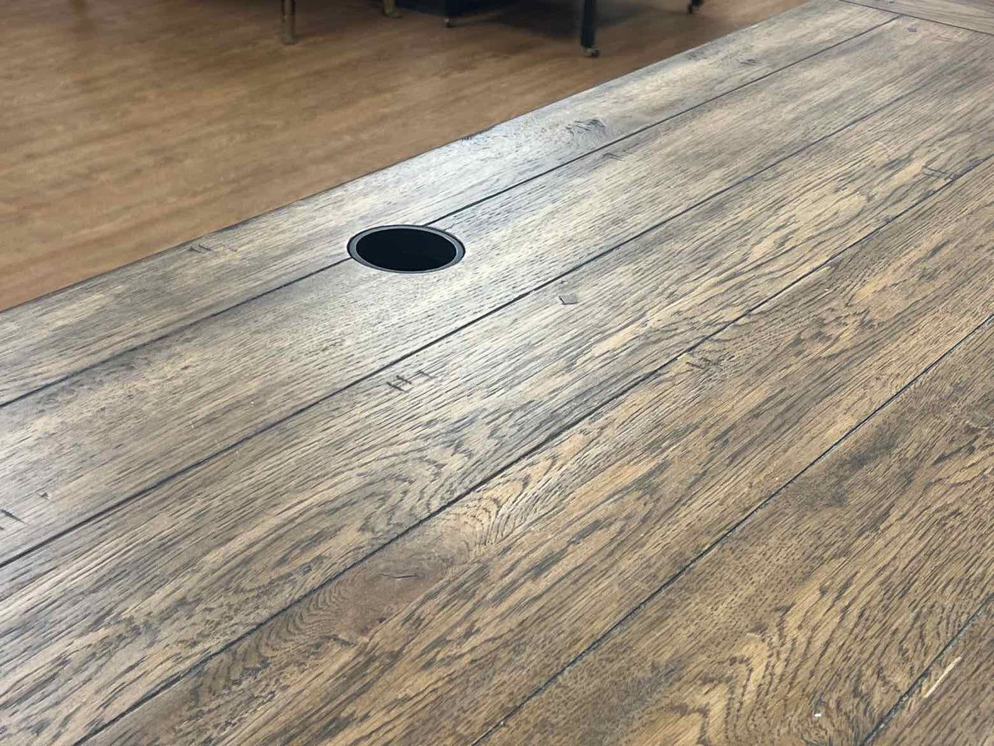 Haverty Furniture Weathered Wood Partner's Desk
