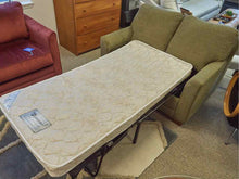 Spruce Green Upholstered Chair & 1/2 Sleeper Chair