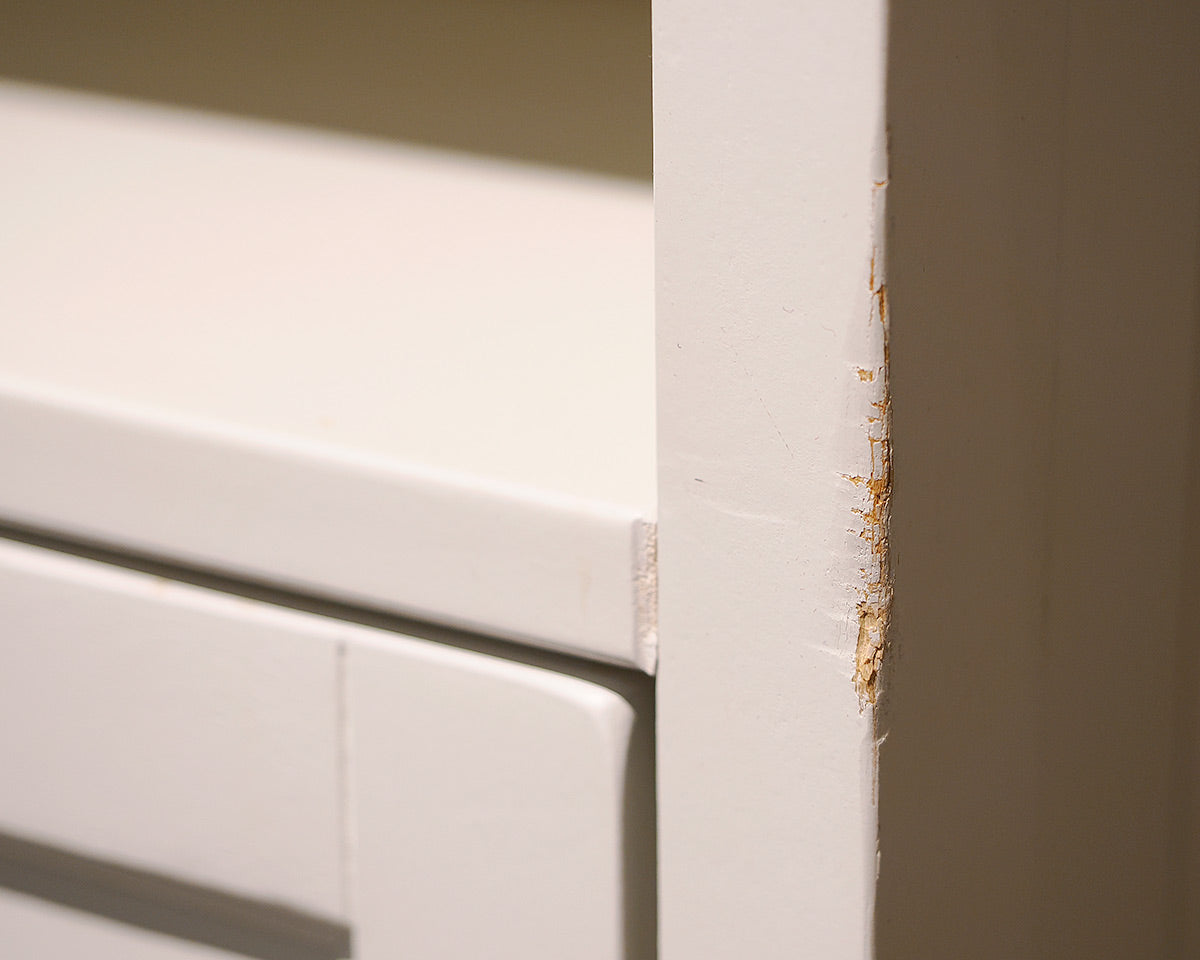 Pottery Barn White Beadboard Modular Desk and Chair