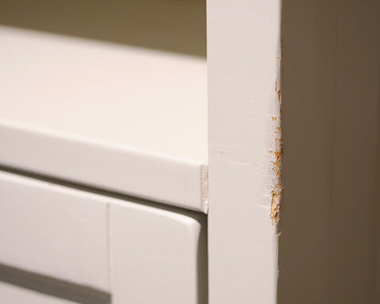 Pottery Barn White Beadboard Modular Desk and Chair