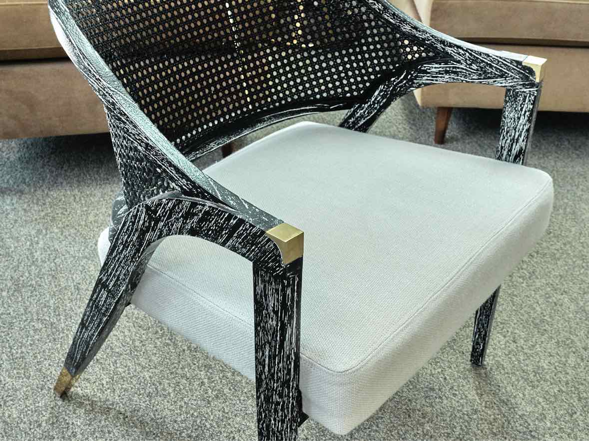 Set of 4 Villa & House Edward Lounge Chairs in Jet Black