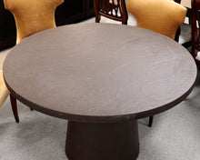 Crate & Barrel Round Faux Stone Outdoor Dining Table