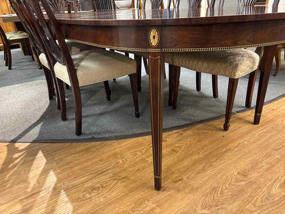 Stickley Federal Style Mahogany Dining Set w/ 8 Chairs