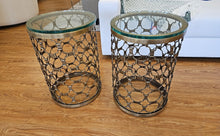 Pair of Arhaus Geometric Side Tables