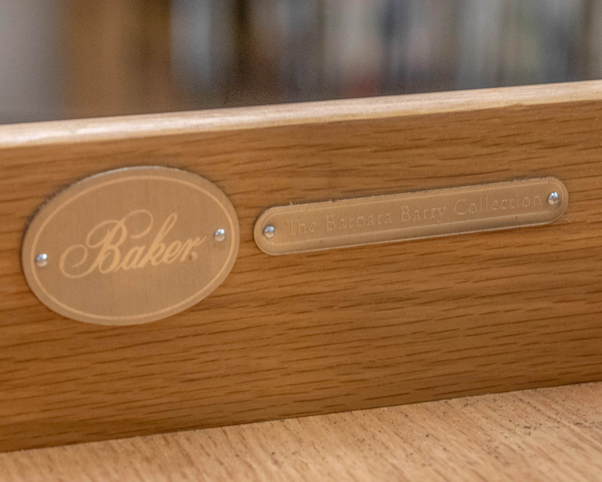 Barbara Barry for Baker Gray Wash Bedside Chest