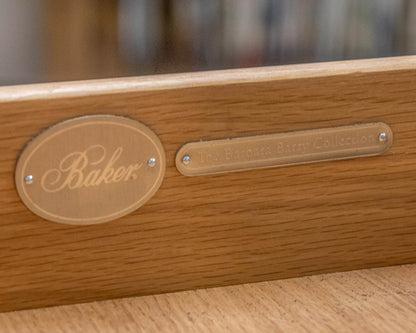 Barbara Barry for Baker Gray Wash Bedside Chest