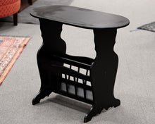 Black Oval Accent Table