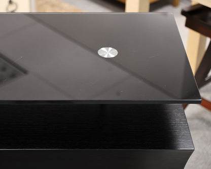 Wood Bar w/ Glass Top