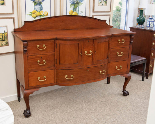 Solid Mahogany Huntboard with Ball & Claw feet