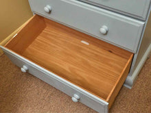 'Icelandic Blue' Finish 2 Over 3 Drawer Chest