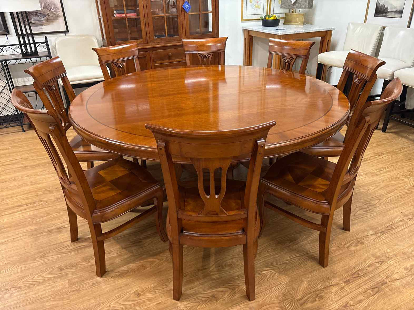 Mahogany Round Dining Table
