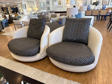 Pair of Thayer Coggin Giant Tub Swivel Chairs