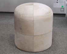 Round Cowhide Poof